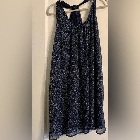 Converse One Star Womens Sundress L Blues T Strap Back Target Cute Summer Shift - Picture 3 of 13